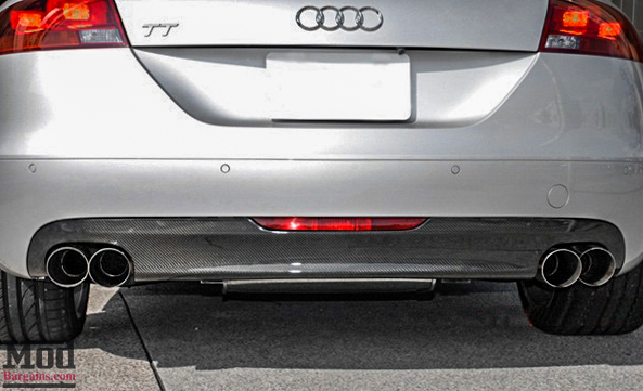 Carbon Fiber Diffuser for 2007+ Audi TT [8J / Mk 2] Single Exit or